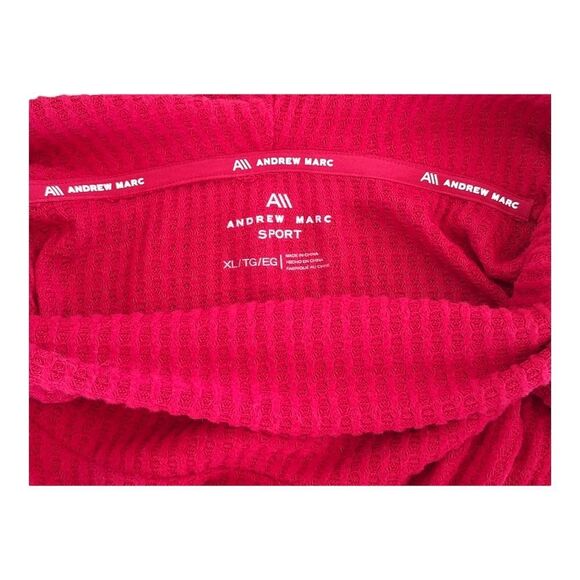 ANDREW MARC SPORT Brushed Waffle Dolphin Hem Turtleneck Top Tunic Cowl Neck XL - Picture 13 of 16